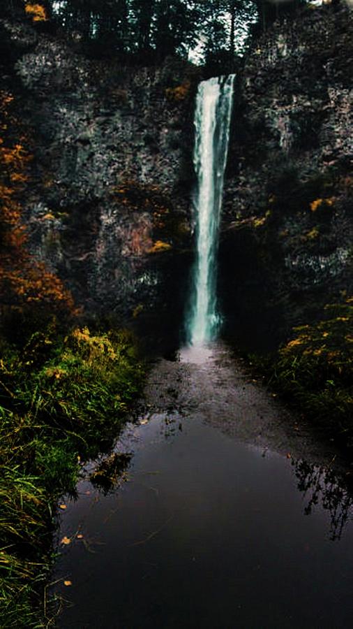 Refreshing Waterfall Mixed Media by Teresa Trotter