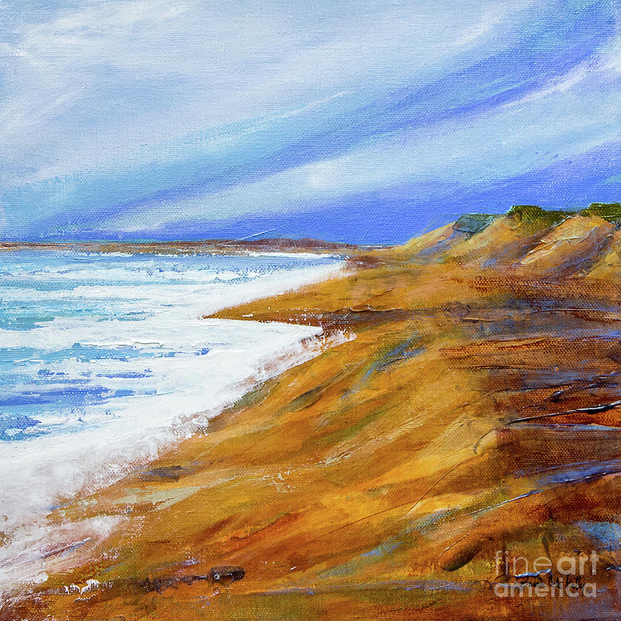 Abstract Painting - Refuge Beach by Susan Cole Kelly Impressions