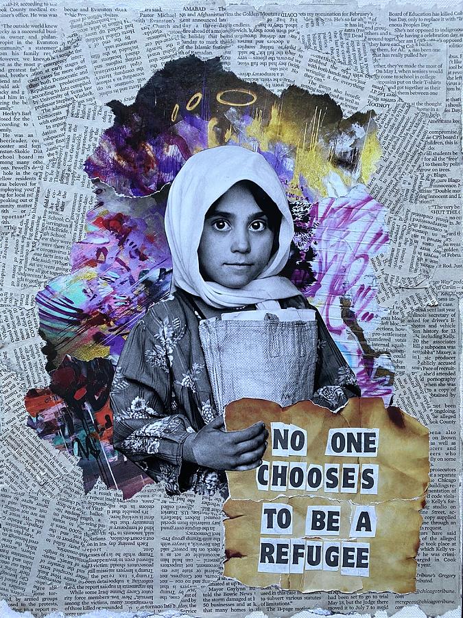 Refugees Welcome Mixed Media - Refugees Welcome by Citizen Raja