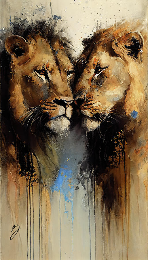 Regal Affection Painting by Greg Collins
