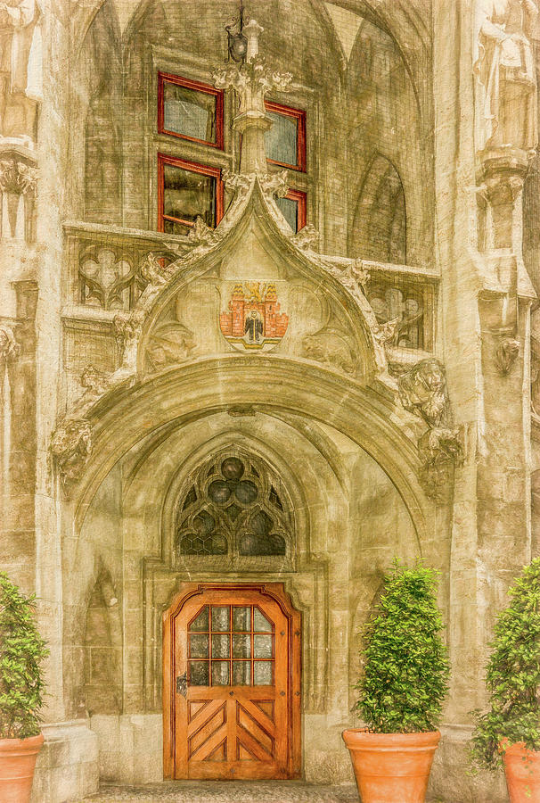 Regal Door, Old Town Munich Photograph by Marcy Wielfaert