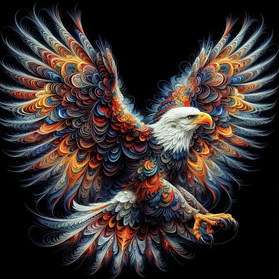 Regal Eagle in Full Glory Digital Art by Bill And Linda Tiepelman Regal Eagle in Full Glory Digital Art by Bill And Linda Tiepelman