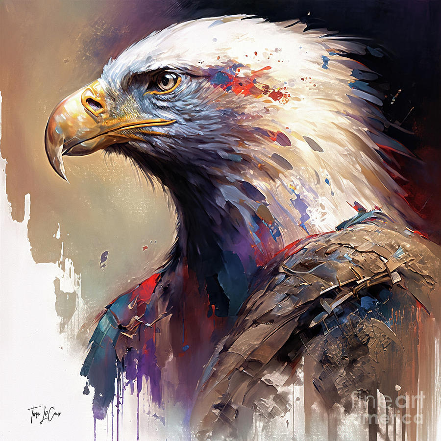 Regal Eagle Painting by Tina LeCour