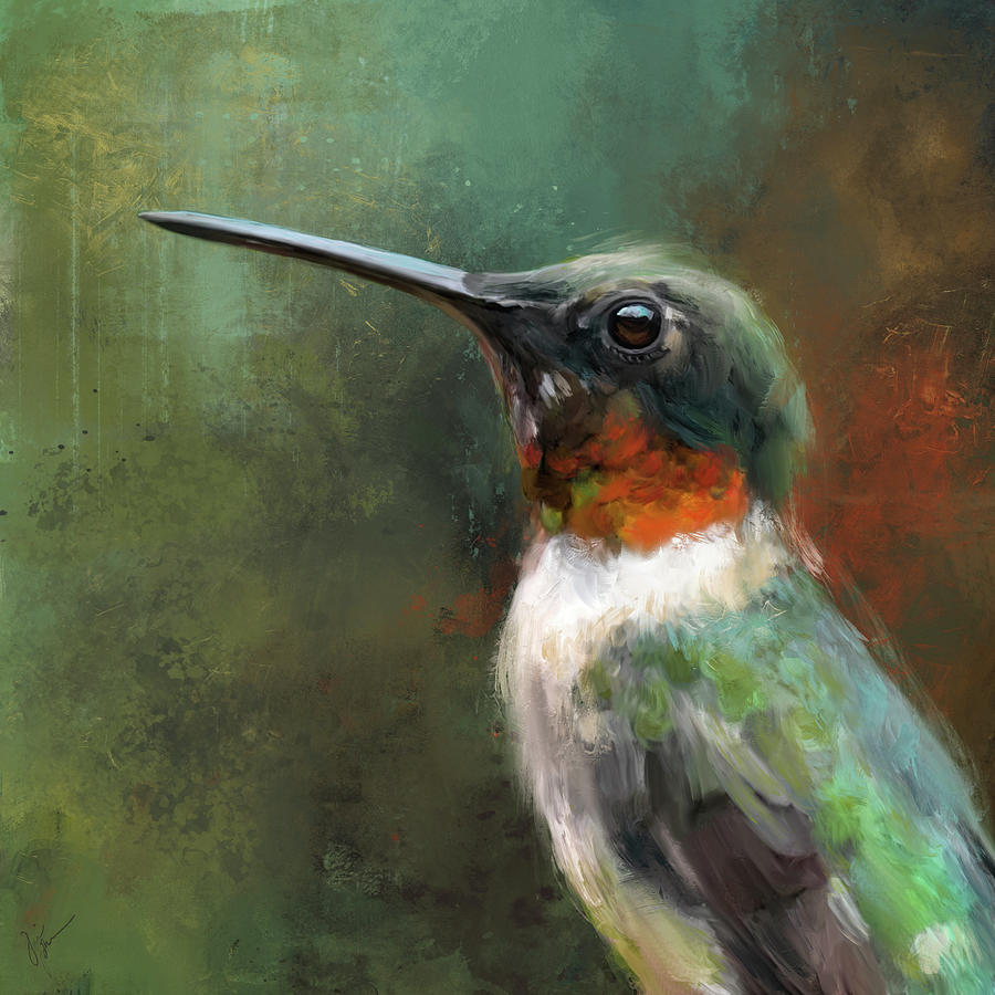Regal Hummingbird Painting by Jai Johnson