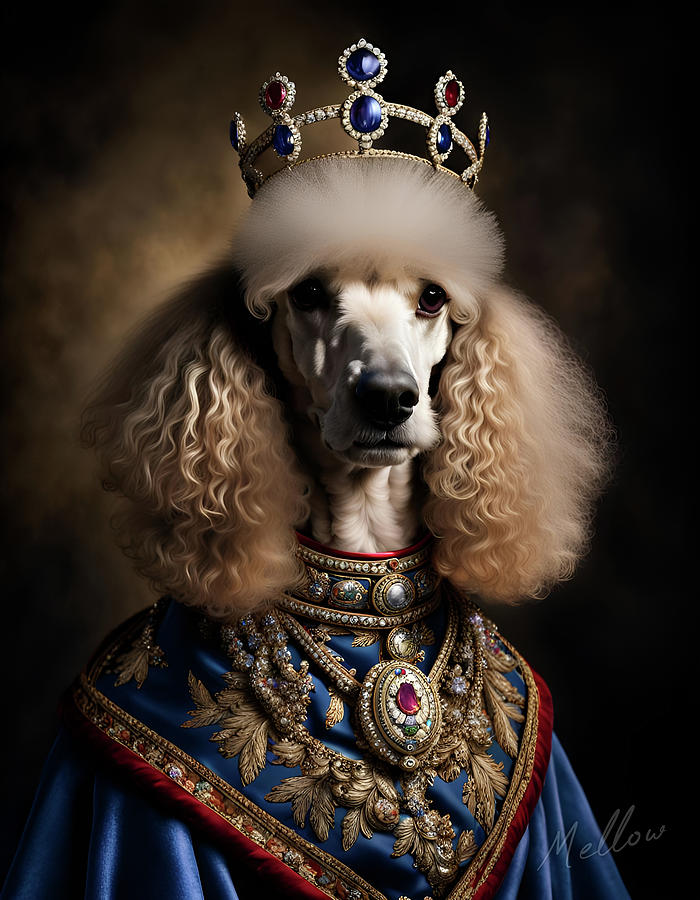 Regal Rebarking - Poodles Digital Art by Mellow Art Regal Rebarking - Poodles Digital Art by Mellow Art