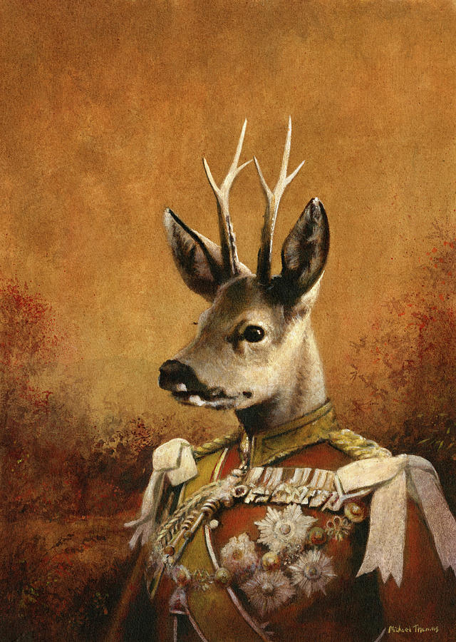 Regal Roe Deer Painting