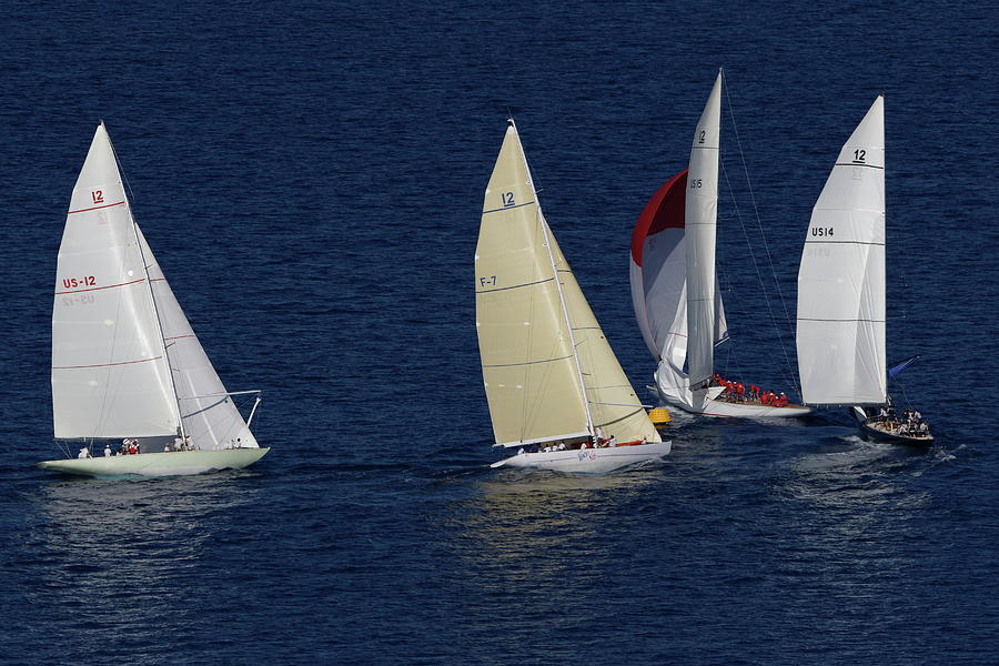 Sailboats Photograph - Regates Royales de Cannes 2023  #2 by Eric BRENAC