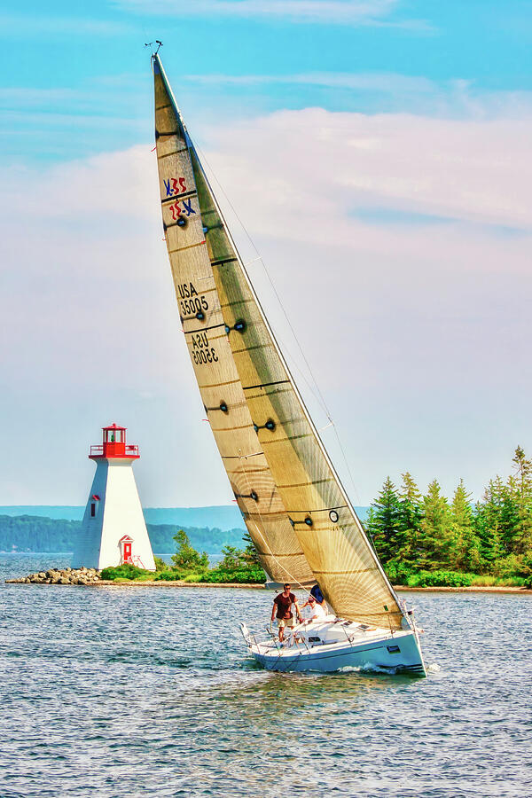 Regatta time in Baddeck, Nova Scotia Photograph by Tatiana Travelways