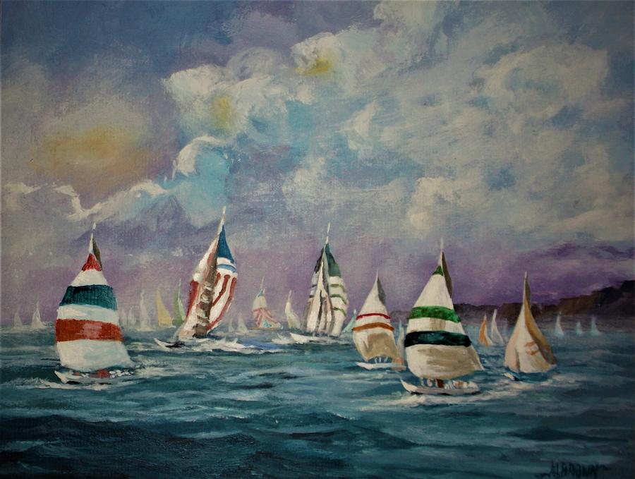 Regatta on the Chesapeake Bay Painting by Al Brown