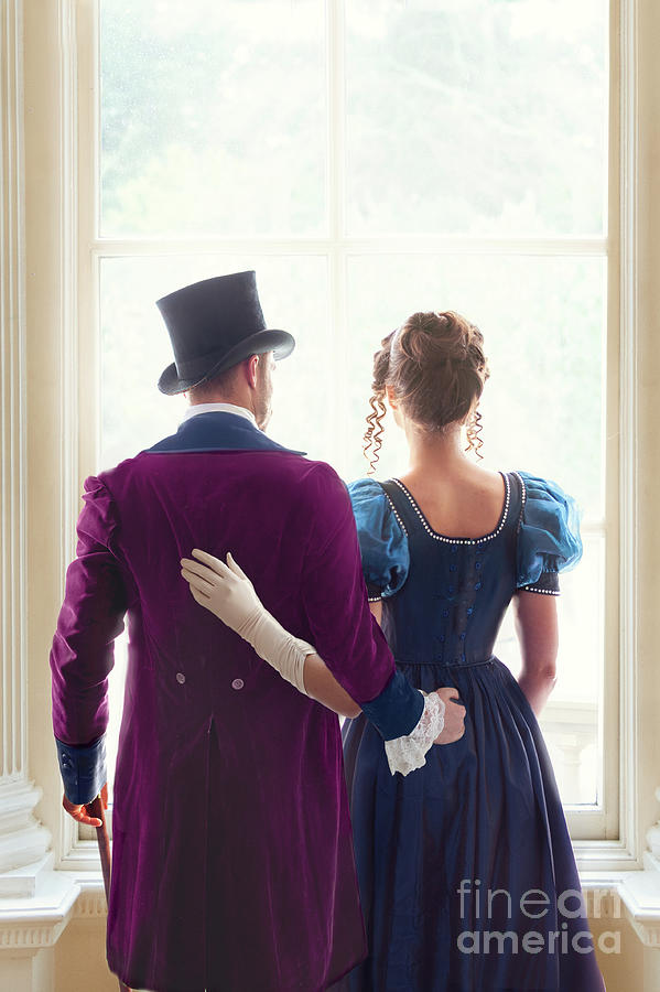 Regency Couple Embracing At The Window Photograph By Lee Avison Fine Art America 0369