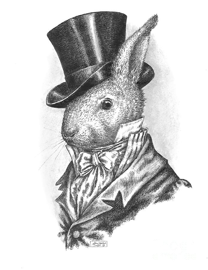 Regency Rabbit Drawing