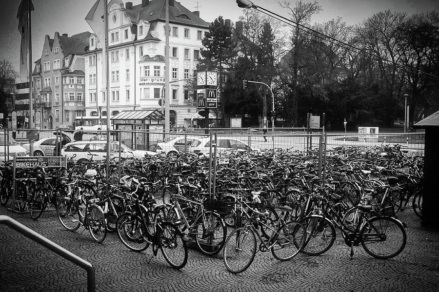 Regensburg Bicycles Photograph by James C Richardson