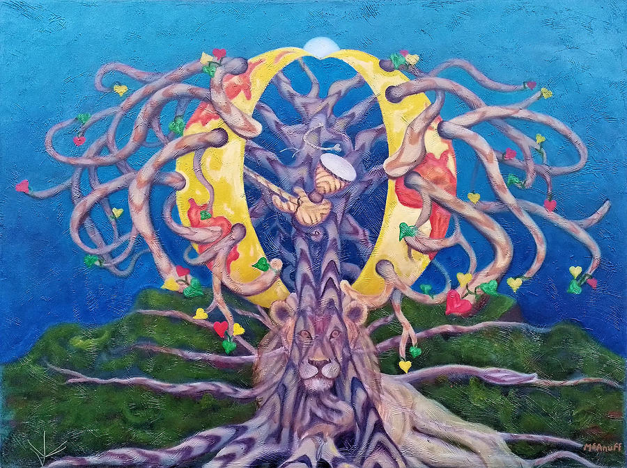 Reggae Tree Painting by Ewan McAnuff