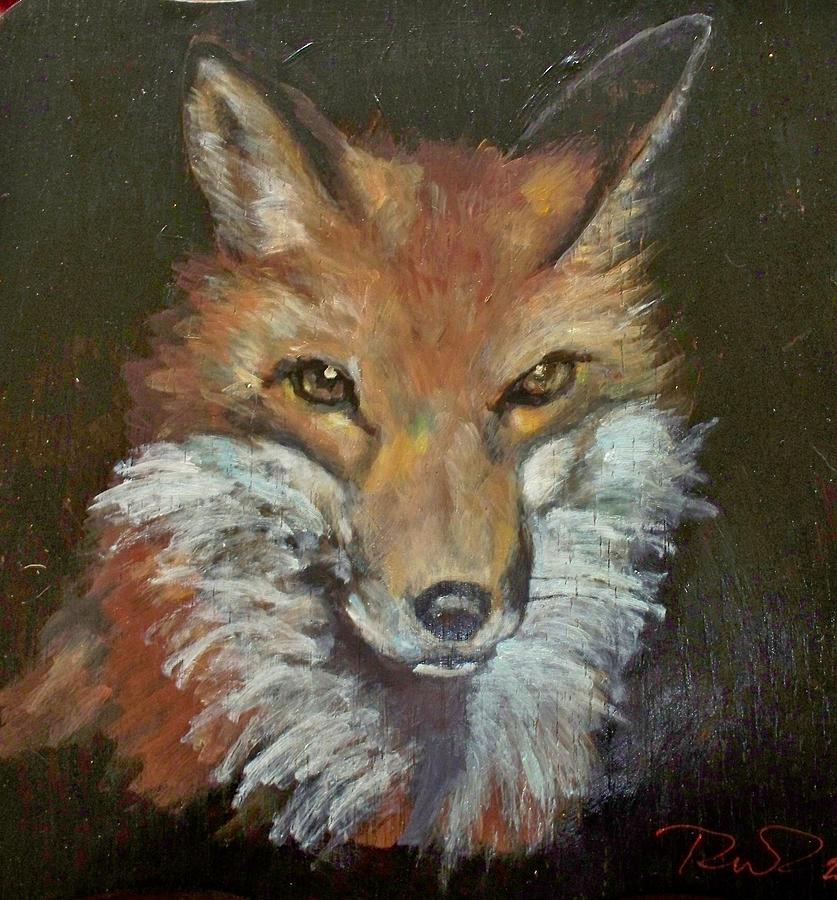 Reggie the Fox Painting by Ron Cox - Fine Art America