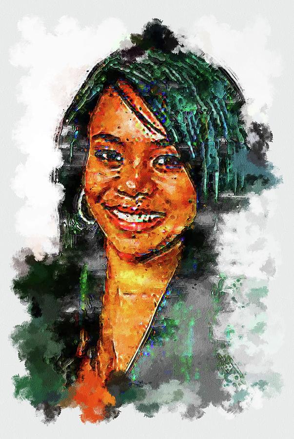 Regina Hall Digital Art by Walter Florine | Pixels