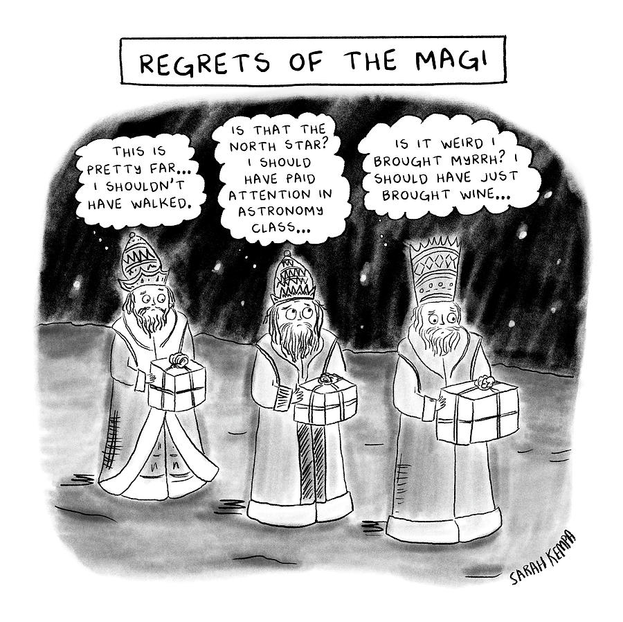Regrets of the Magi Drawing by Sarah Kempa