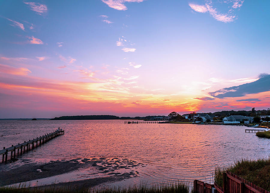 Rehoboth Bay August Sunset Photograph by Jason Fink