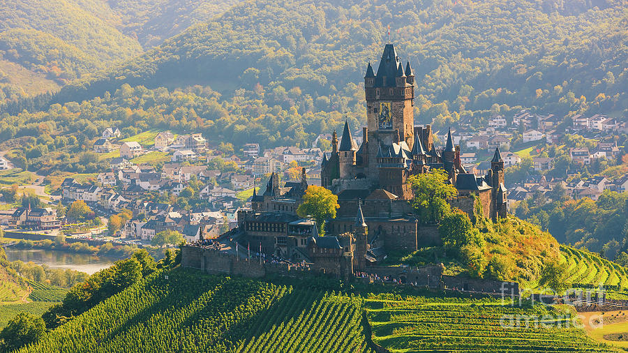 Castle Photograph - Reichsburg Cochem Castle, Germany by Henk Meijer Photography