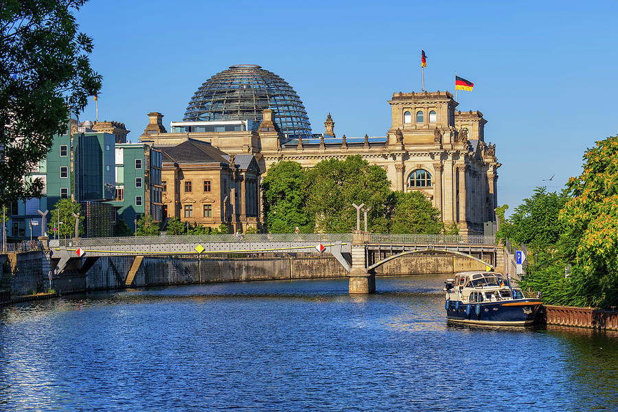 Reichstag From River Spree In Berlin Photograph by Artur Bogacki