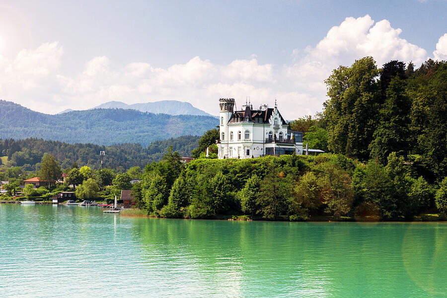 Reifnitz Castle on the Woerthersee, Austria Photograph by Helga Novelli