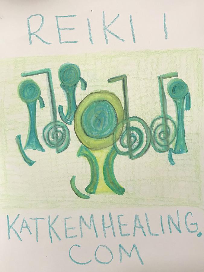 Reiki Katkemhealing.com Painting by Kat Kem Art