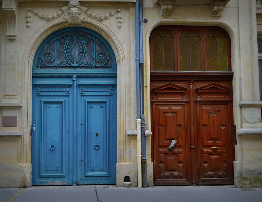 Reims 2 Doors Photograph by Nadalyn Larsen