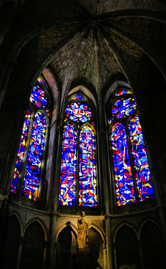 Reims Cathedral Chapel of St Joseph Photograph by Nadalyn Larsen