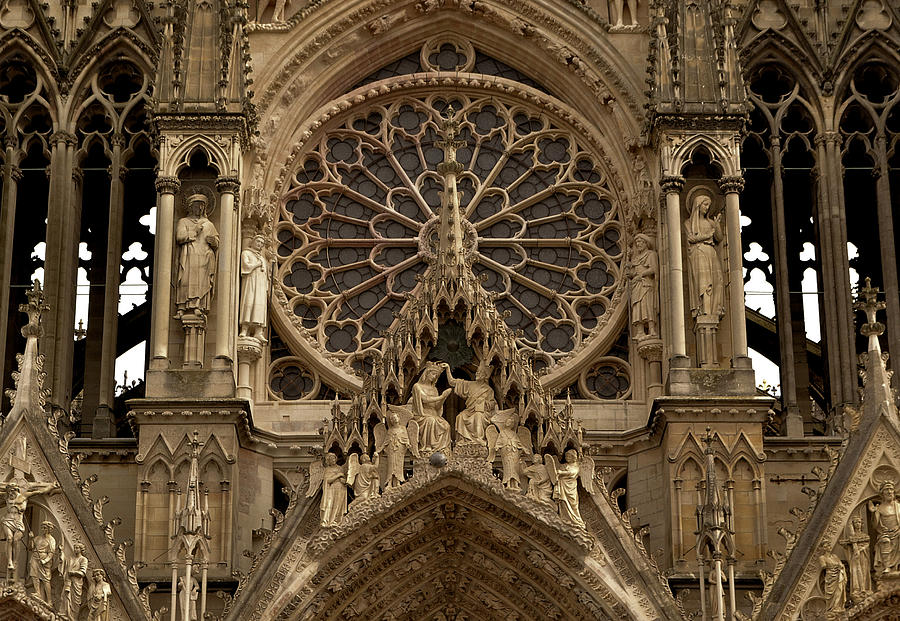 Reims Cathedral Edifice Photograph by Nadalyn Larsen