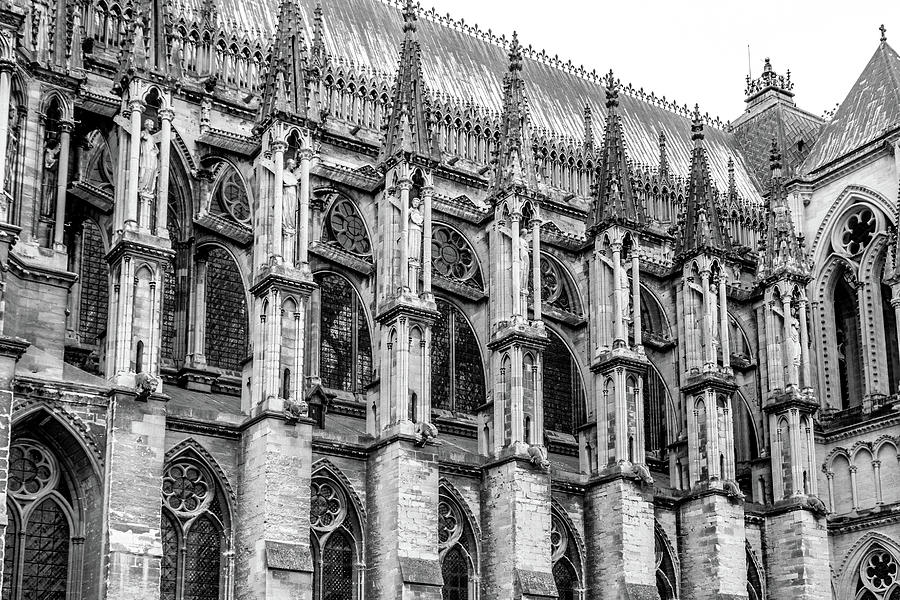 Reims Cathedral Flying Buttresses Photograph by W Chris Fooshee