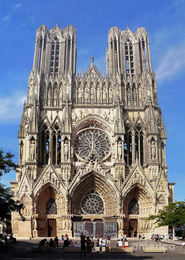 Reims Cathedral France 1 Photograph by Rudi Prott