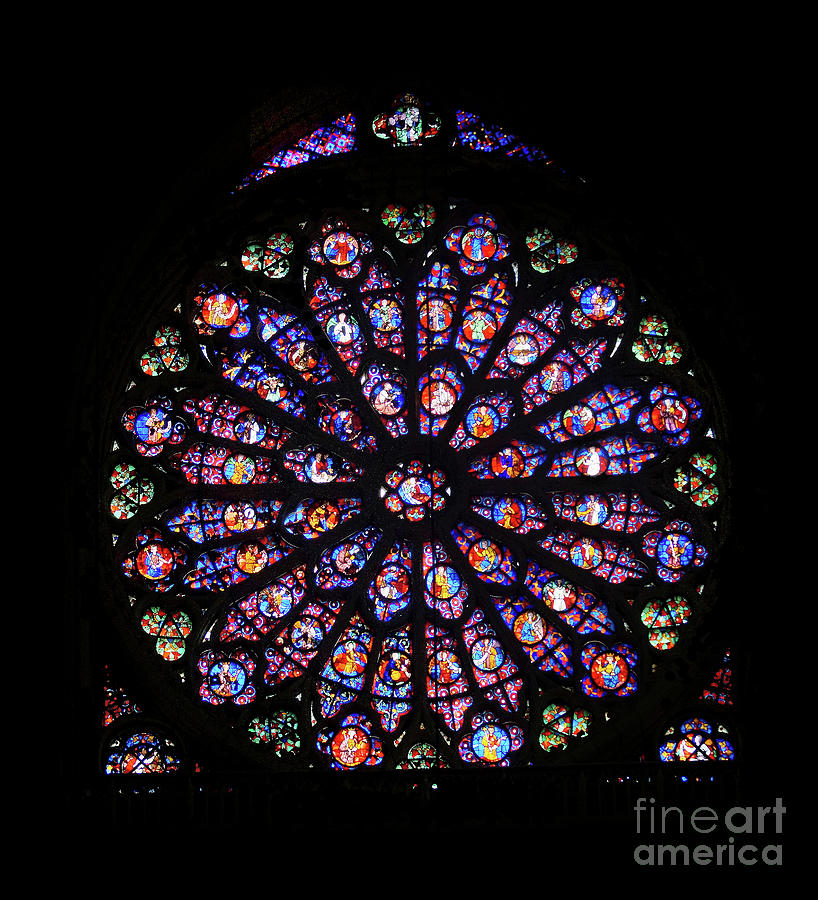 Reims Cathedral France main rose Photograph by Rudi Prott