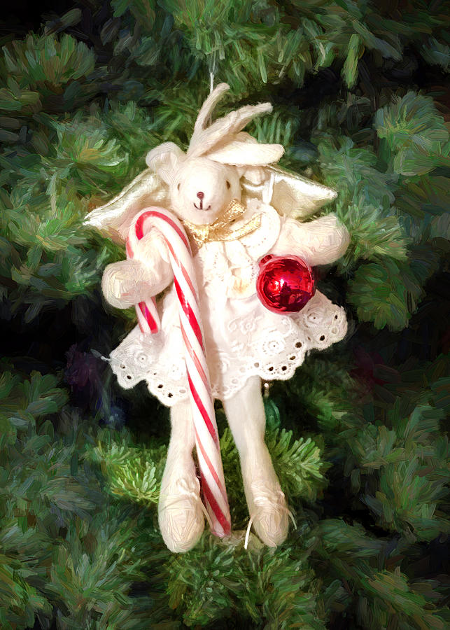 Christmas Photograph - Reindeer Angel by Her Arts Desire