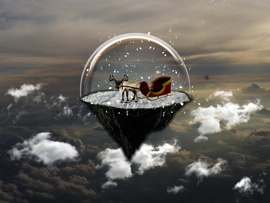 Reindeer Christmas Mixed Media by Marvin Blaine