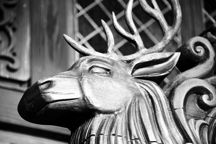 Reindeer wood carving work A Photograph by David Lee Thompson