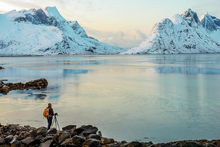 In front of a frozen world, Reine, Lofoten 10 Photograph by Dubi Roman