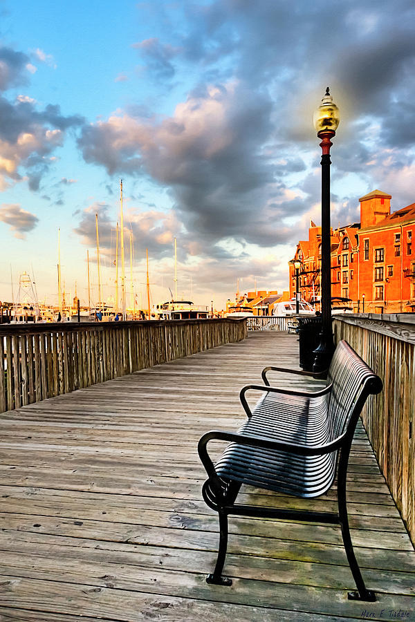 Relax And Watch The Sunset in Boston Photograph by Mark E Tisdale