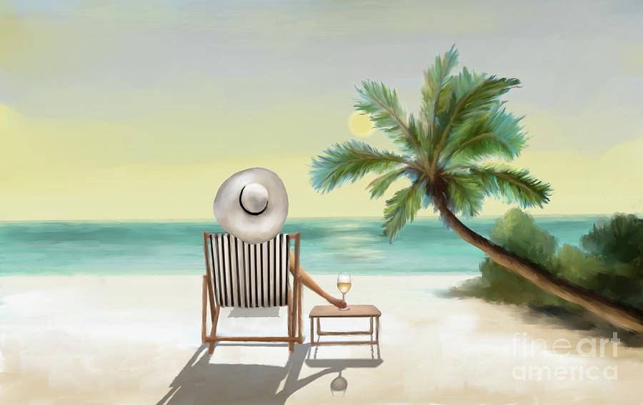Relaxing Day Painting by Ana Borras