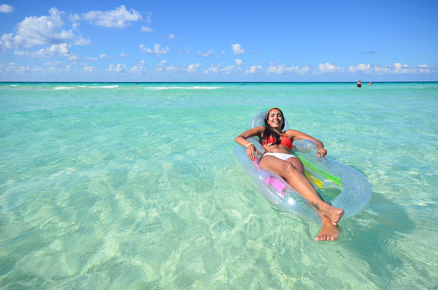 Relaxing in the water, at Cayo Coco, Cuba. Photograph by Marcos Radicella
