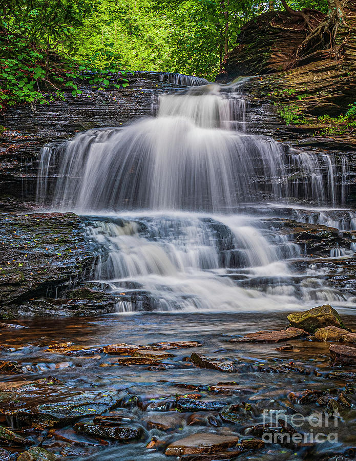 Relaxing Waterfall Photograph by Nick Zelinsky Jr