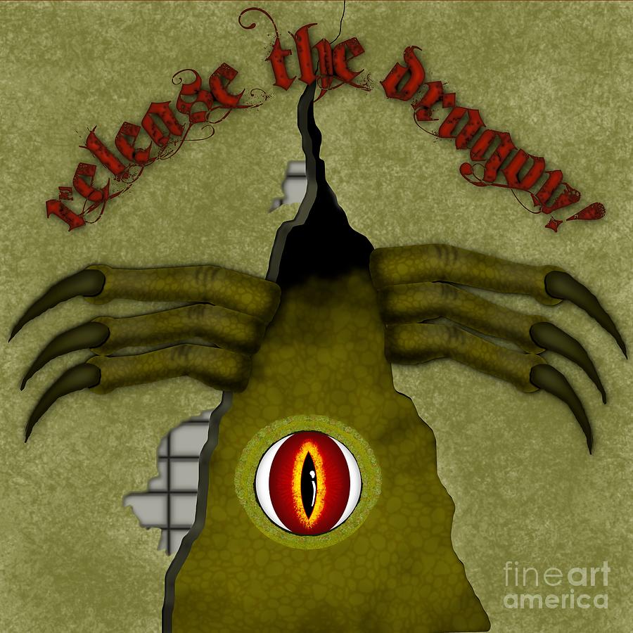Release The Dragon Digital Art Digital Art by Colleen Cornelius