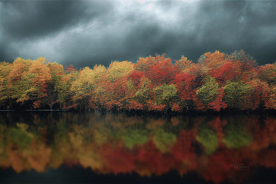 Relected Autumn Digital Art by Bill Posner