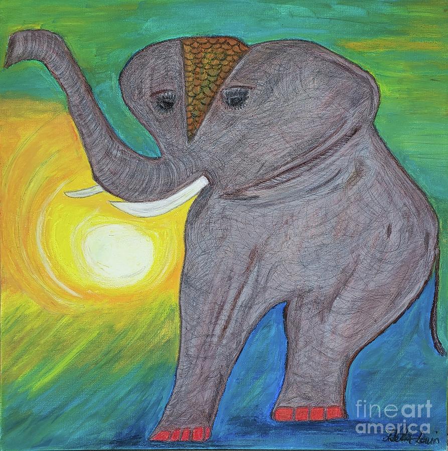 Unique Pastel - Relephant Whimsy by LeVetta Nealy-Davis
