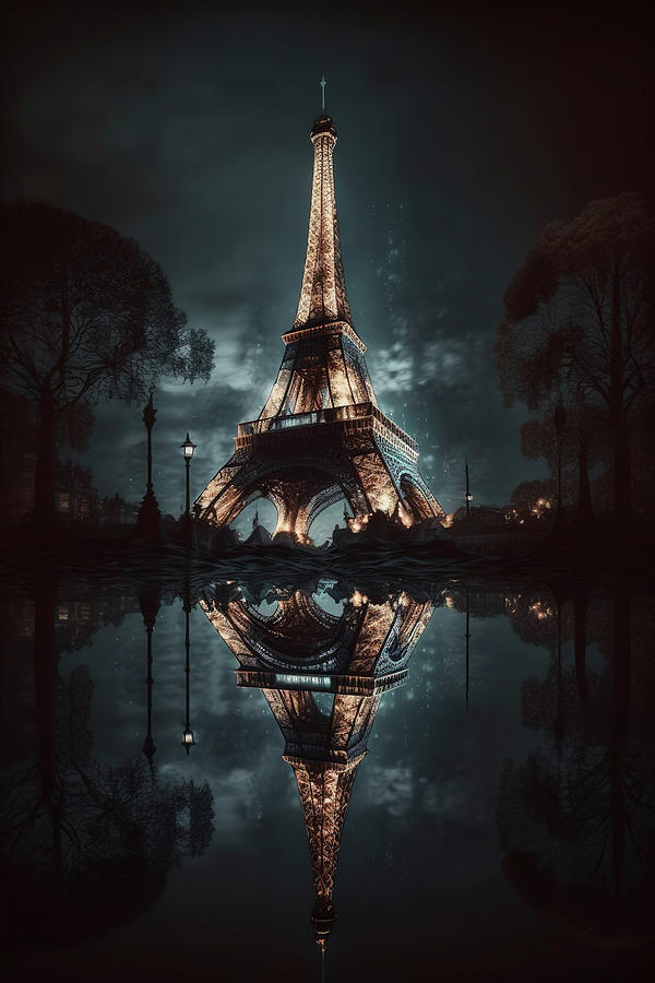 Relfections Of Eiffel Tower Photograph by Athena Mckinzie