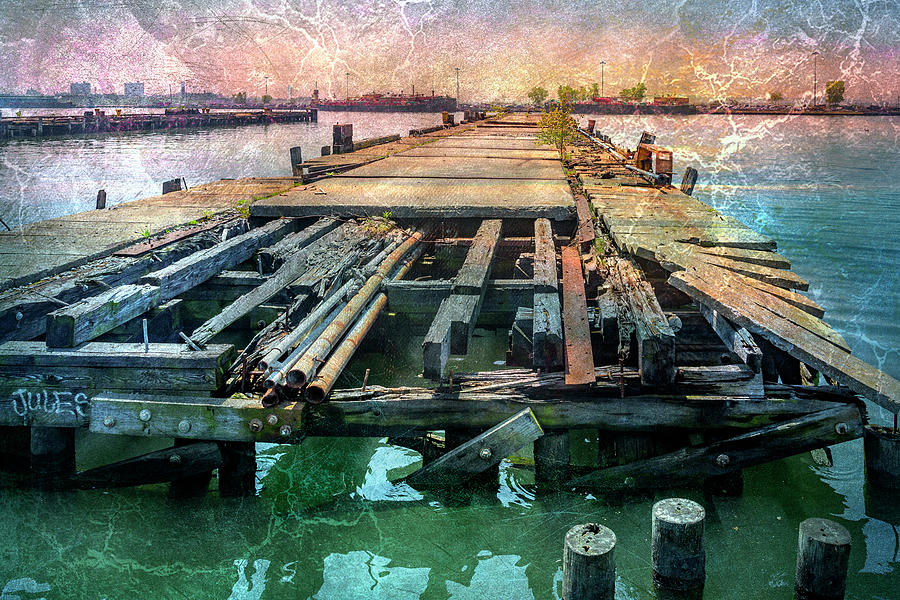 Relic of a Pier Photograph by Cate Franklyn