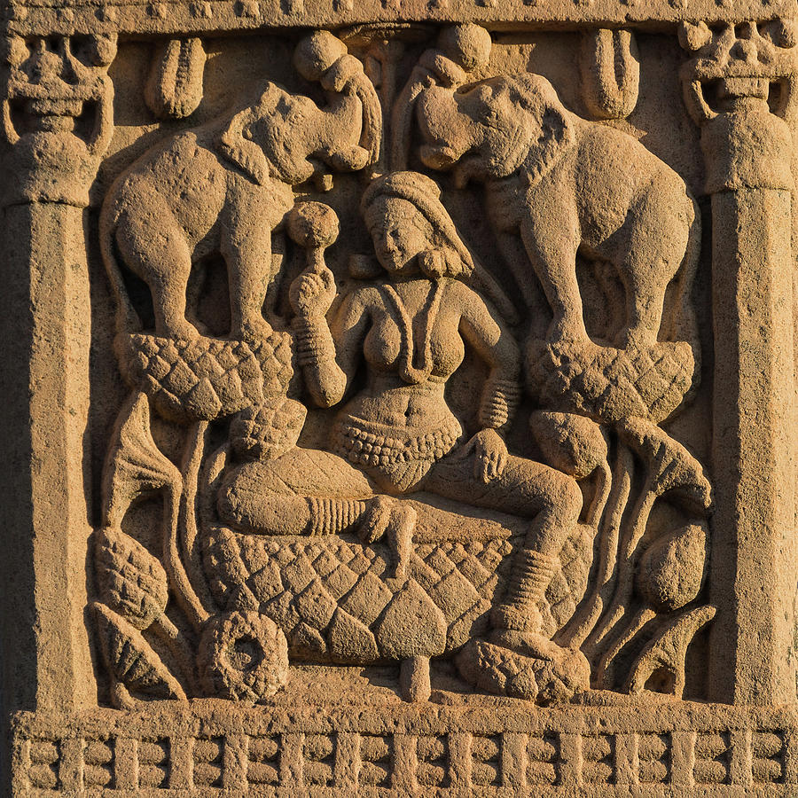 Relief On Gateway Of Great Stupa At Sanchi Photograph By Radek ...