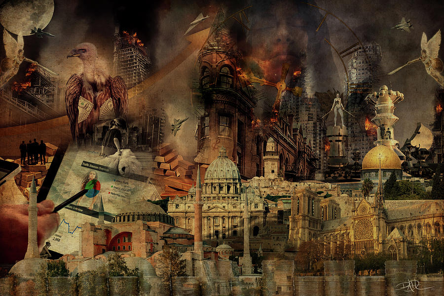 Religions are War Money-Making Corporations Digital Art by Ricardo Dominguez
