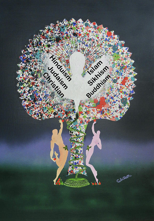 Religions Tree of Knowledge Painting by Colin Rayne - Pixels