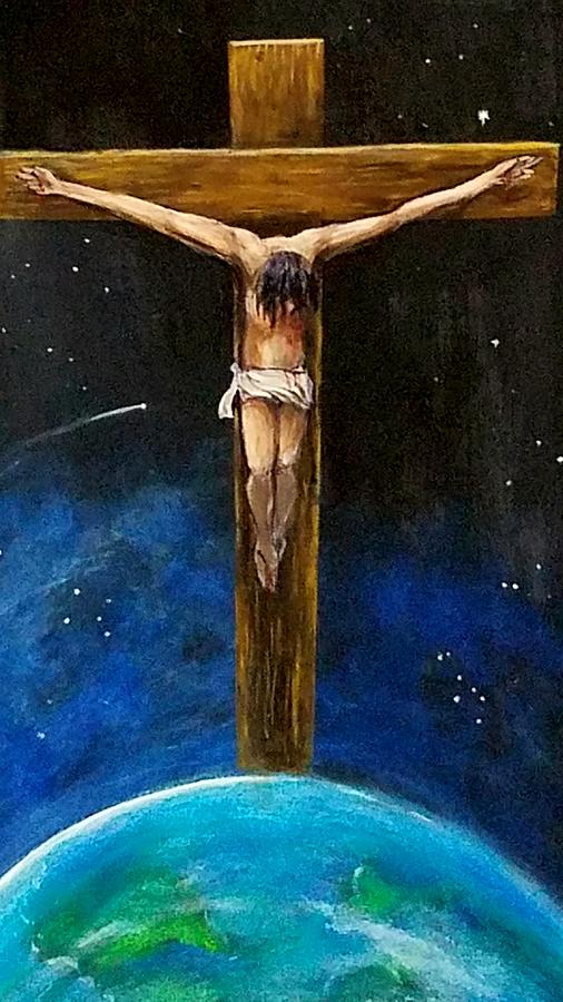 Religious art Painting by Larry Palmer