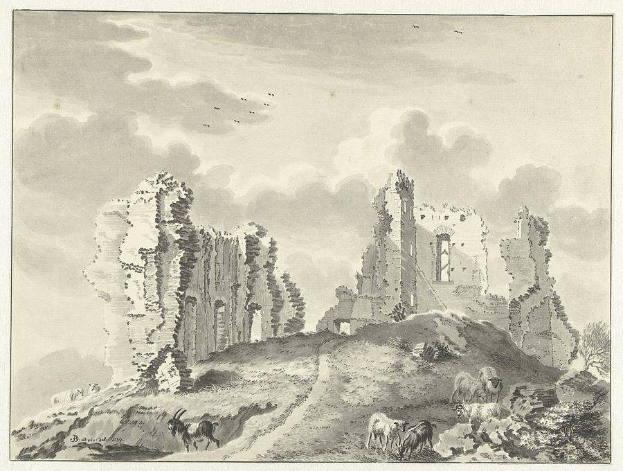 Remains Of The Castle Kranendonk, Jan De Beijer, 1738 - 1739 Painting