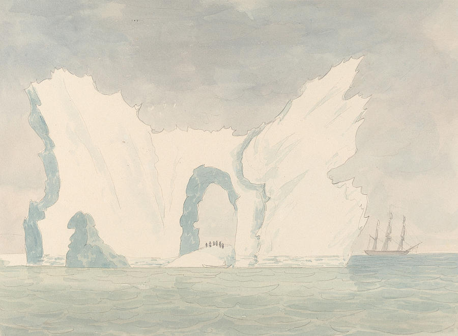 Remarkable Iceberg Drawing by Charles Hamilton Smith
